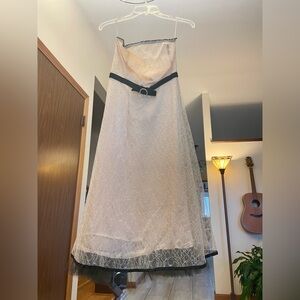 Ruby Rox Cream and Black Lace Dress
